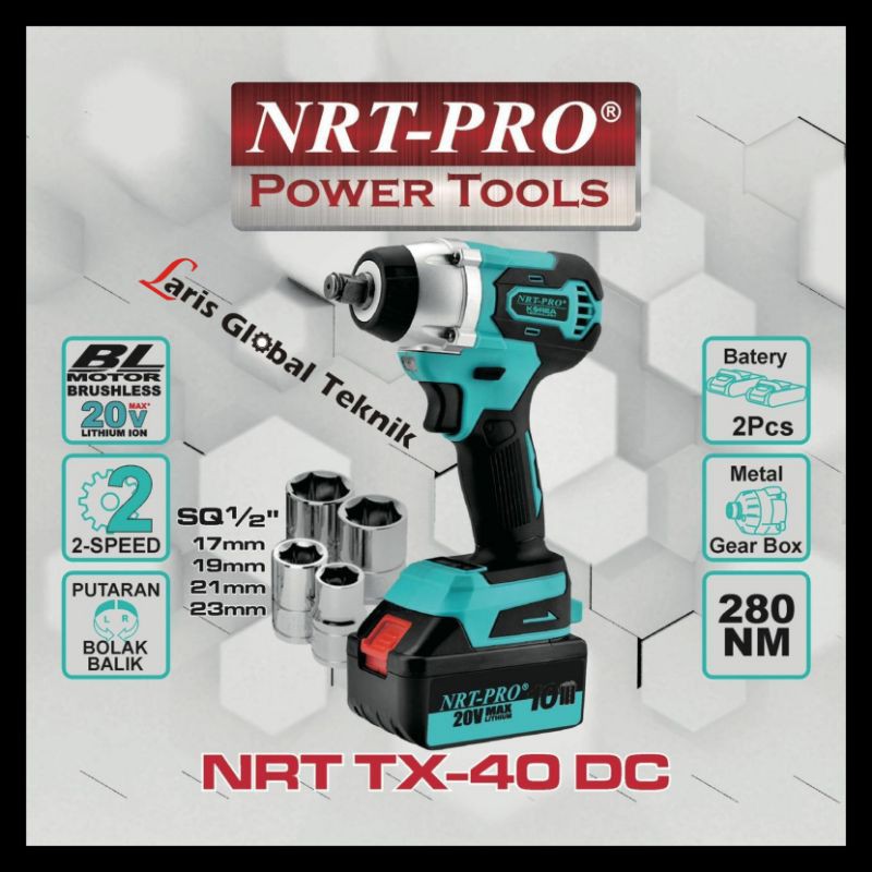 MESIN CORDLESS IMPACT WRENCH NRT TX-40 DC