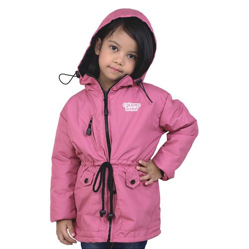 CUCI GUDANG Jaket Parasut Anak Perempuan Pink - CDG 127 - Catenzo Junior CJr TERMURAH