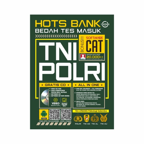 Cuci Gudang BONUS CD Buku Hots Bank Bedah Tes Masuk Tni Polri Original