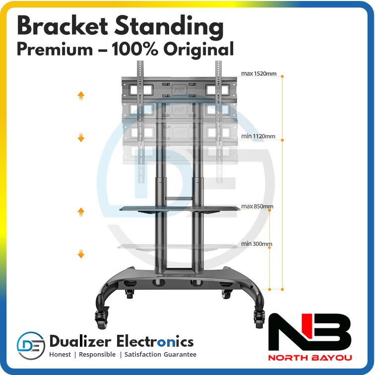 Bracket Standing TV/Monitor Premium 65 60 58 55 50 43 32 Inch North Bayou NB AVA 1500 Original