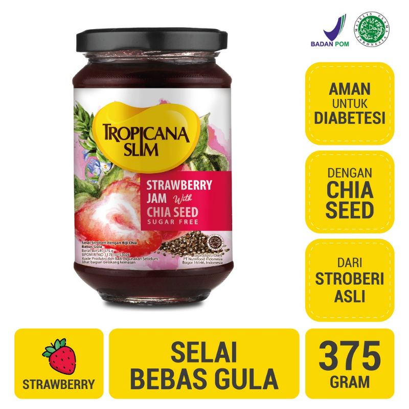 

Tropicana Slim Strawberry Jam 375g - Selai Strawberry