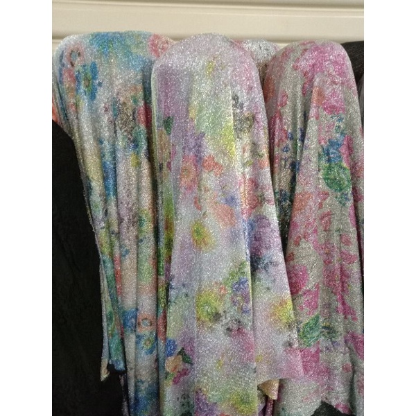 kain/bahan tille Jersey gliter motif | tille jersey garment