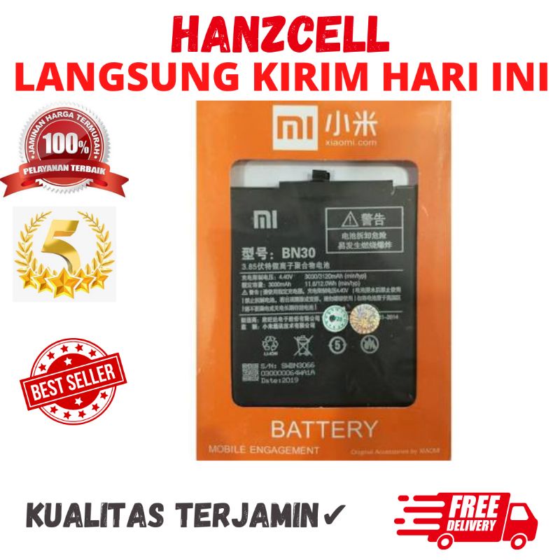 Battery BateraiXiomi Redmi 4A BN30 Original