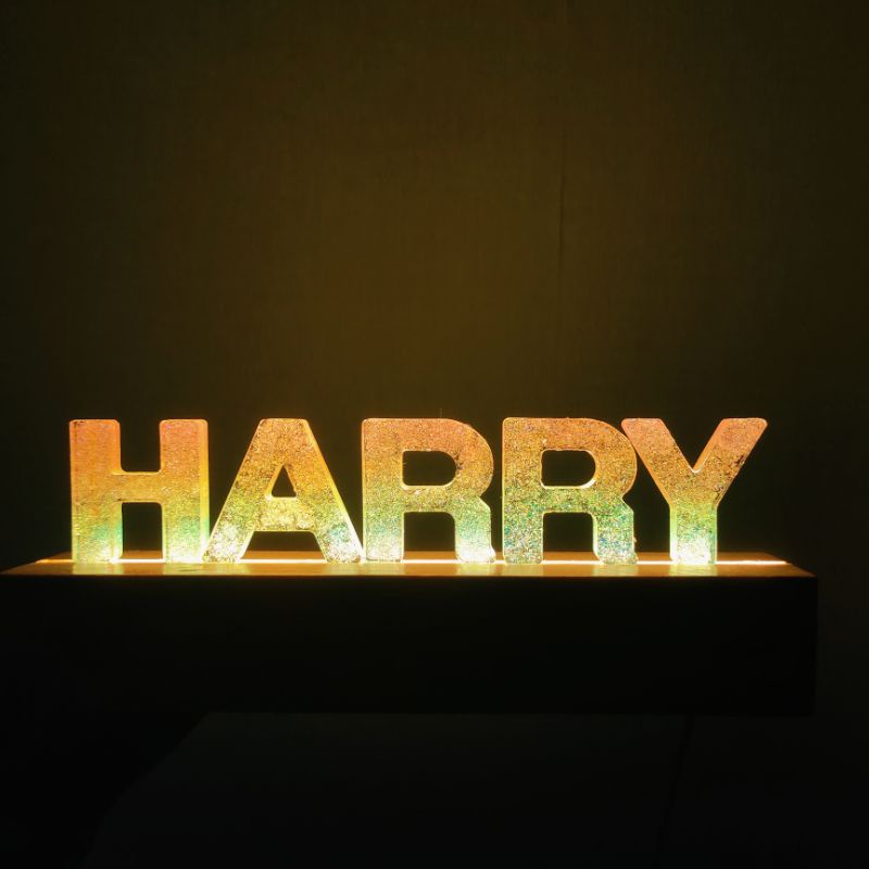 Alfabet Resin Night Lamp