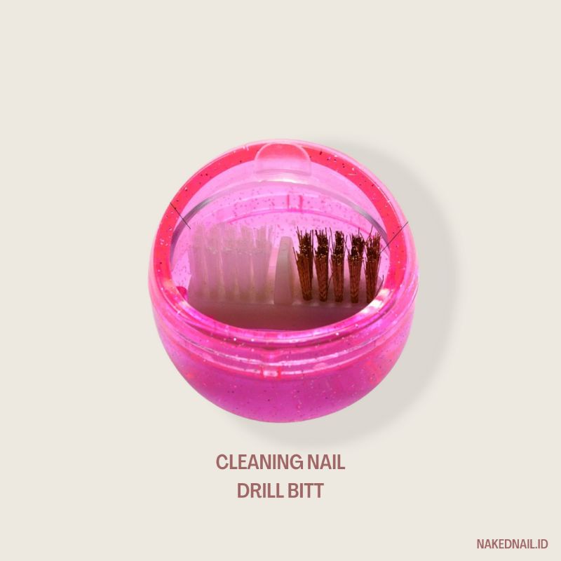 Cleaning brush nail drill bitt tempat bersihkan nail bitt nail drill nailart nail art nailgel