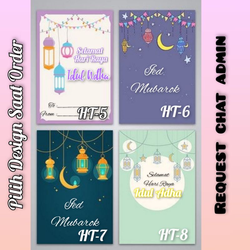 

Hang Tag Hangtag Hampers Parsel Parcel Kartu Ucapan Lebaran Idul Fitri Adha