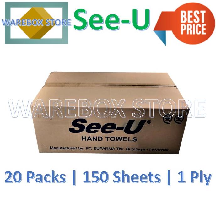 Tissue/Tisu See-U Hand Towel Value Sleeve Pack, 20 Packs/Carton