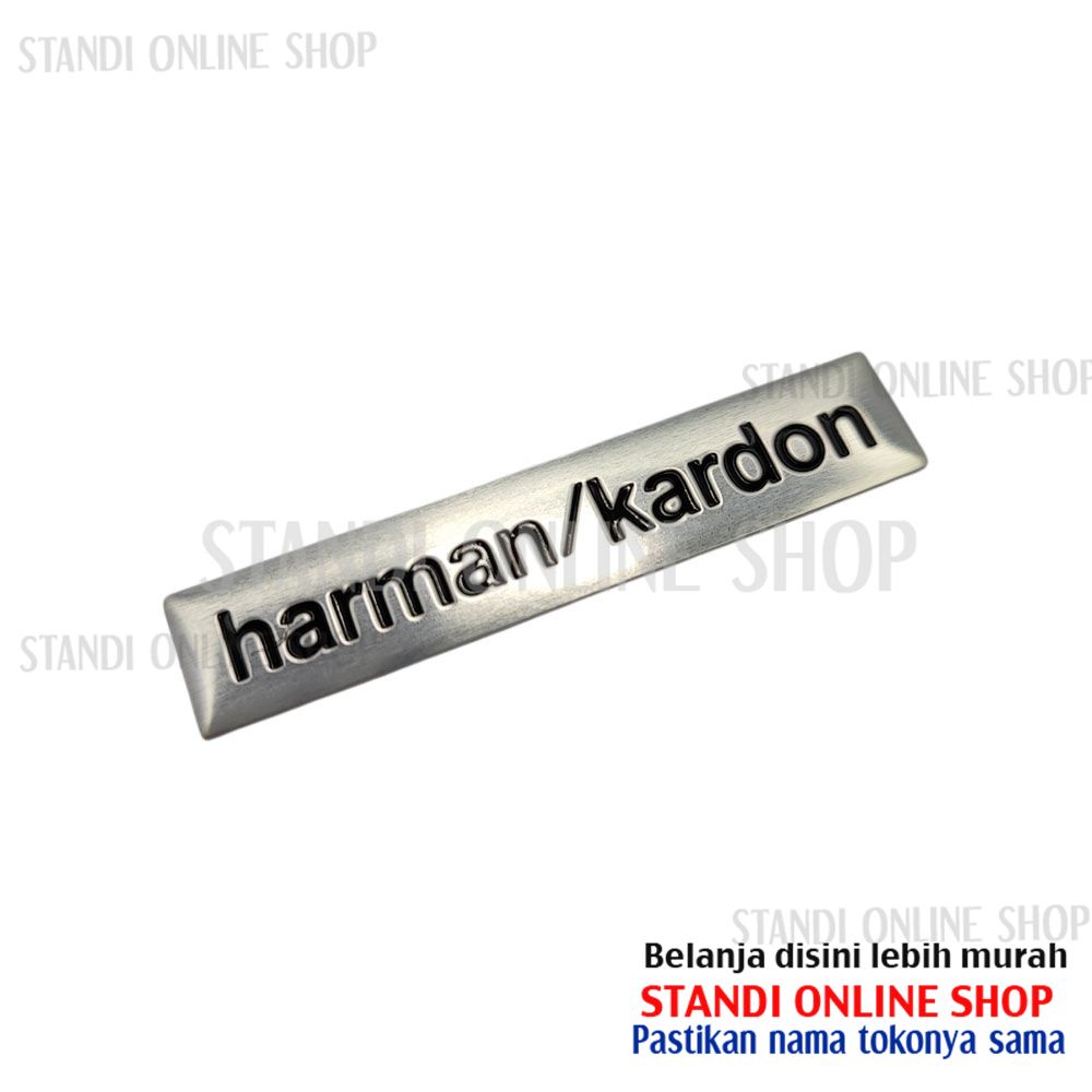 Emblem Aluminium Sticker Decals 3D Logo Harman Kardon Audio Speaker