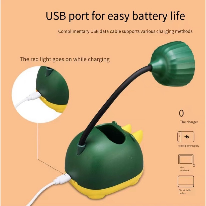 Lampu ruang kamar tidur lapisan ganda lampu meja LED / lampu baca / lampu belajar / lampu baca tidur