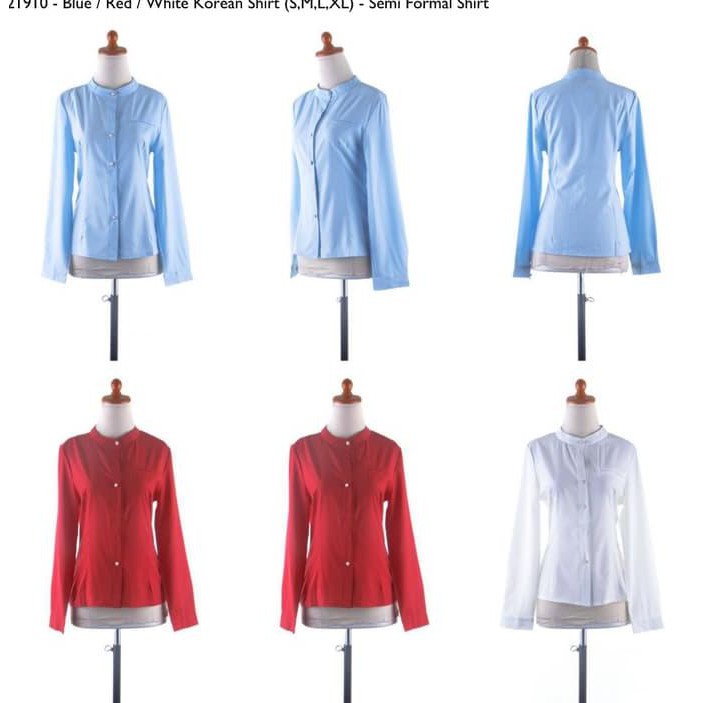 EDISI TERBARU 21910 BAJU KEMEJA PUTIH NGANTOR KERJA WANITA KARIR KERAH SHANGHAI TOP CEPETAN..