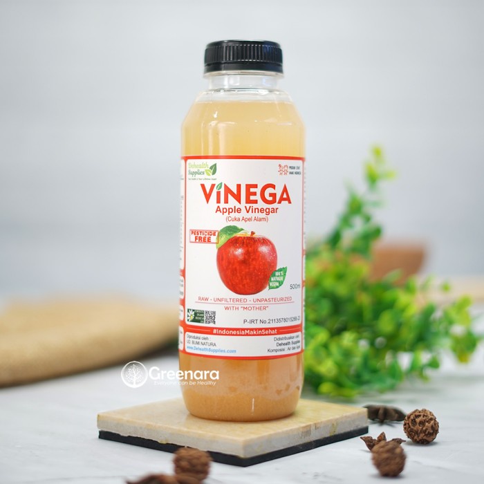 

b01n1nh Vinega Cuka Apel / Apple Cider Vinegar 500Ml - Botol Plastik Ds201Fs