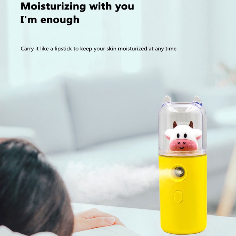 【COD】YZ Cute Pet Nano Spray Mini Murah Wajah USB Charge Portable Pelembab Perawatan Facial Humidifier Water Replenishment Instrument