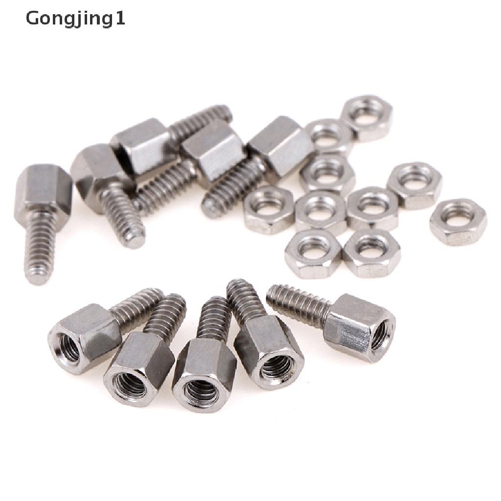 Gongjing1 10 Set Baut + Mur Ukuran 5 + 7mm