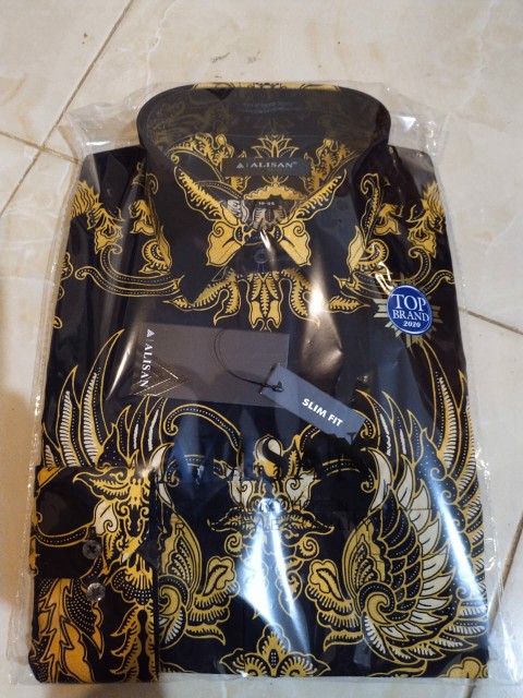 Baju Batik Pria Slimfit & Alisan Slimfit Lengan Panjang Farisa Jaya Batik Premium Quality