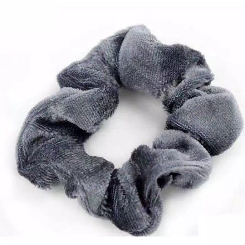 scrunchie ikat rambut bahan bludru velvet