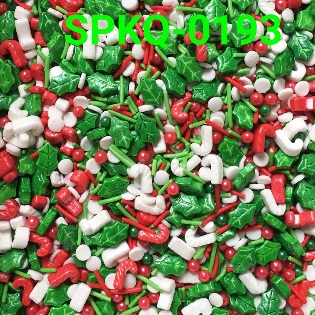 

SPKQ-0193 Sprinkles sprinkle sprinkel 250gr natal candycane daun yamama baking grosir murah sprinkles cake dekorasi mutiara trimit decoration story sprinklestory sprinklesstory sprinkle story yamama baking