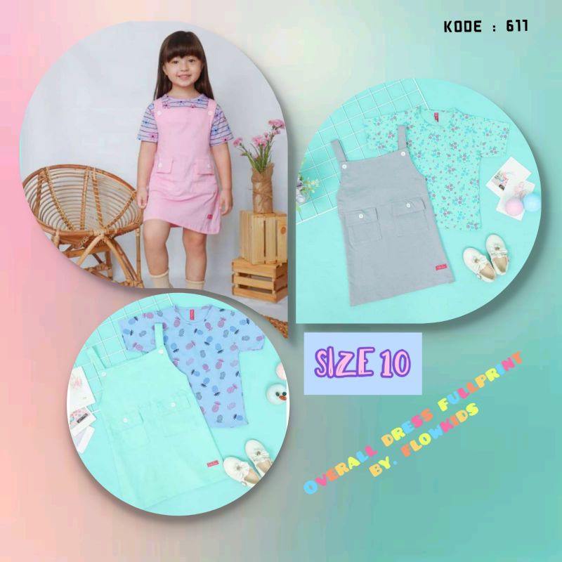 OVERALL ANAK PEREMPUAN/SET OVERALL BRANDED/BAJU ANAK PEREMPUAN BRANDED