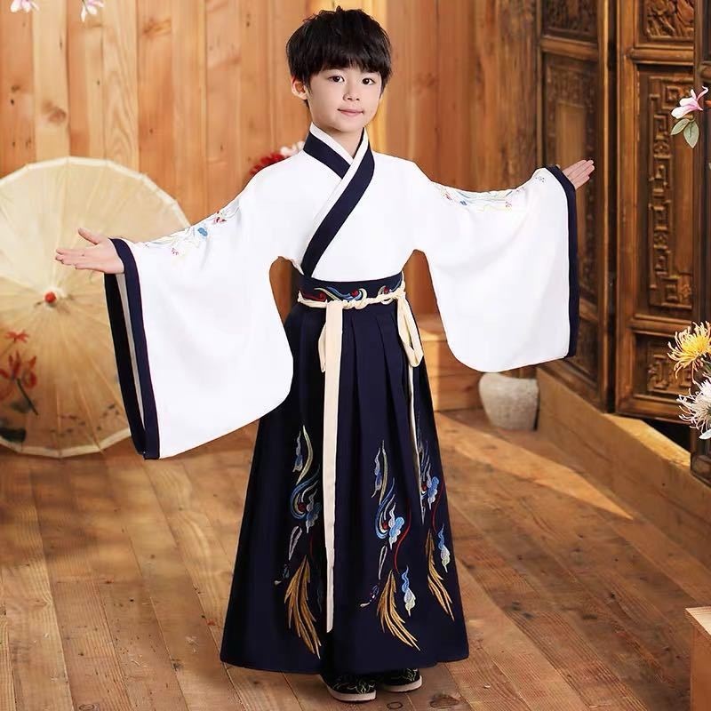 Children's Han costume, boys' ancient Chinese costume, pupils' opening ceremony, girls' disciples' T