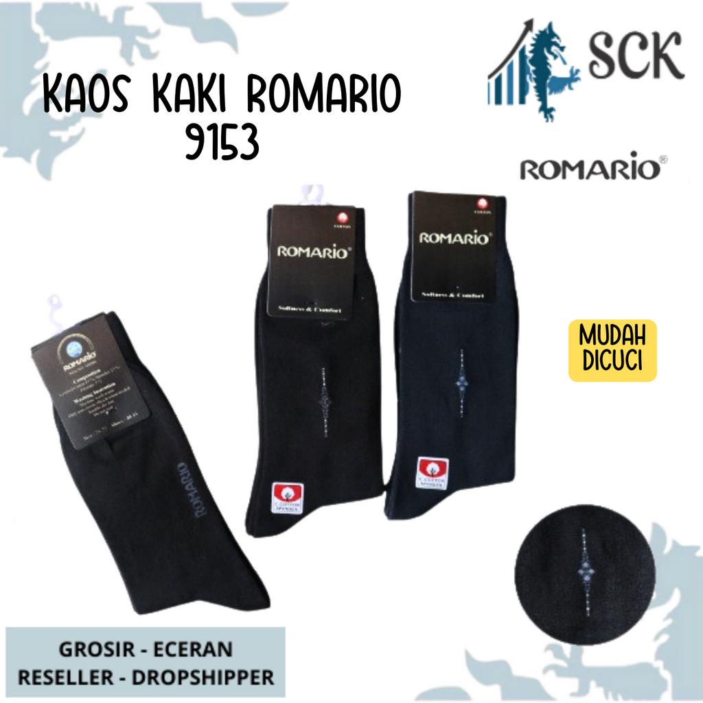 Kaos Kaki Pria ROMARIO 9153 Polos / Kaus Kaki ROMARIO 9153 Katun Spandek / Perlengkapan Kantor