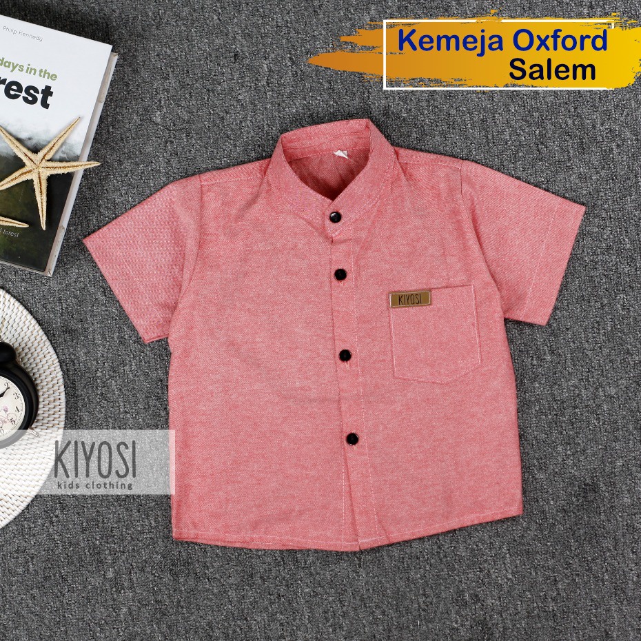 KIYOSI Kemeja Oxford Polos Anak Kemeja Anak Best Seller 0-6 Tahun