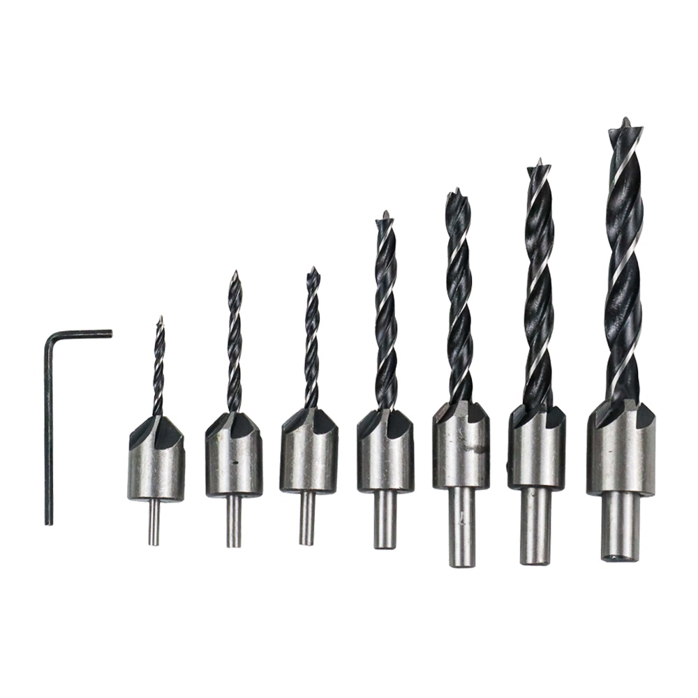 Mata Bor Drill Bit Countersink HSS 3-10mm 7 PCS - OMOT9HXX QST-K13