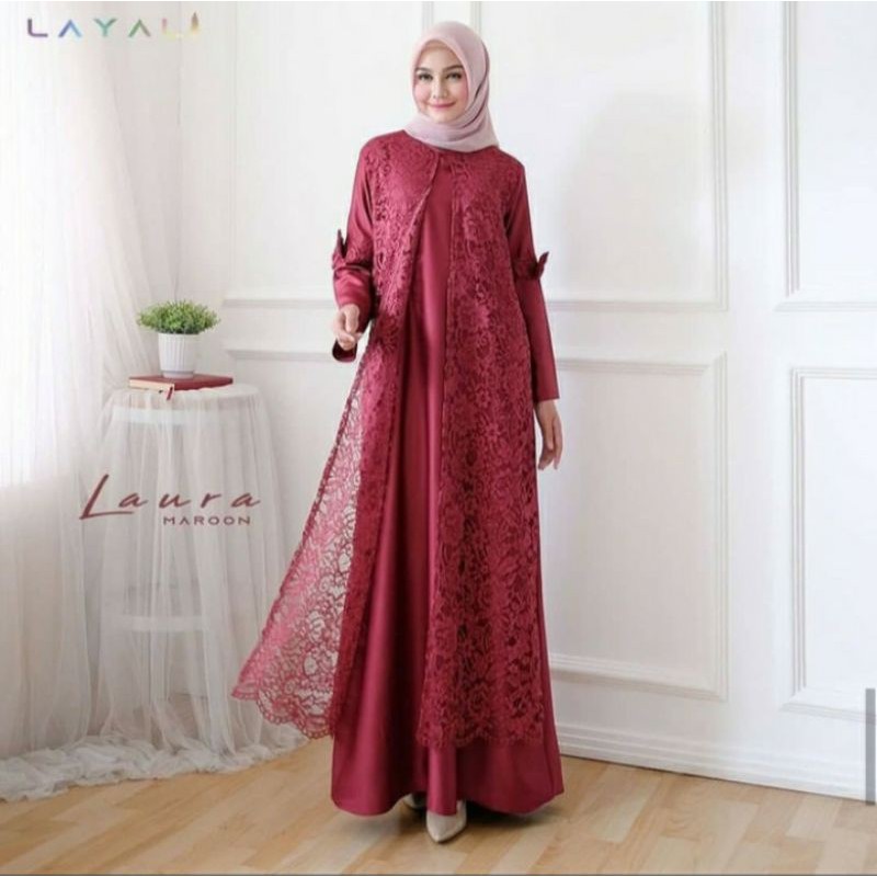 Baju Gamis Syari Wanita Laura Maxi Dress