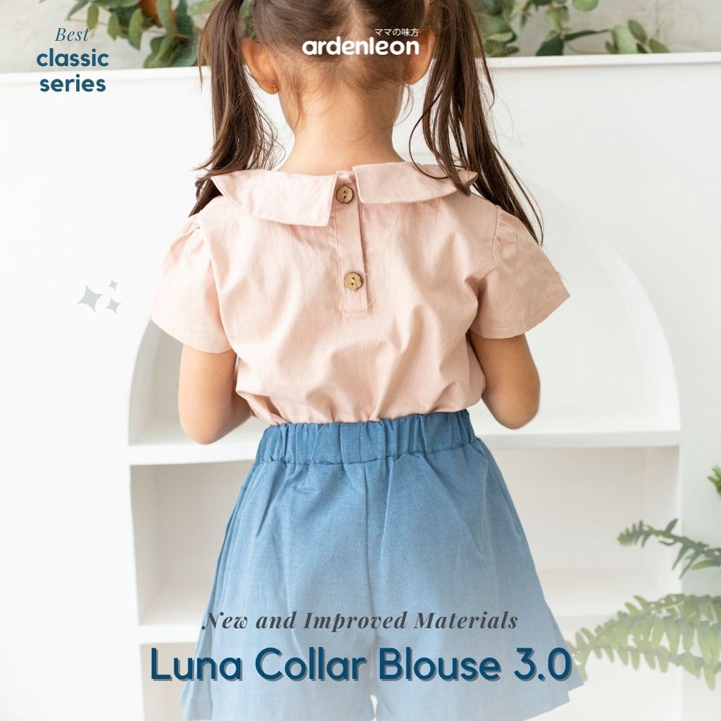 Ardenleon - Luna Collar Blouse / Atasan Anak Perempuan  (4-7 Year)