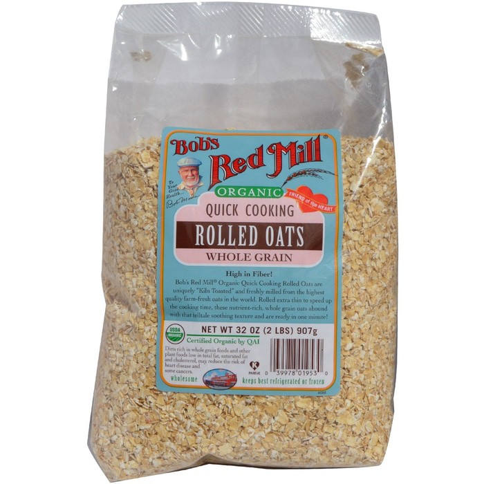 

Bob's Red Mill, Quick Cooking Rolled Oats, Whole Grain (907 g)