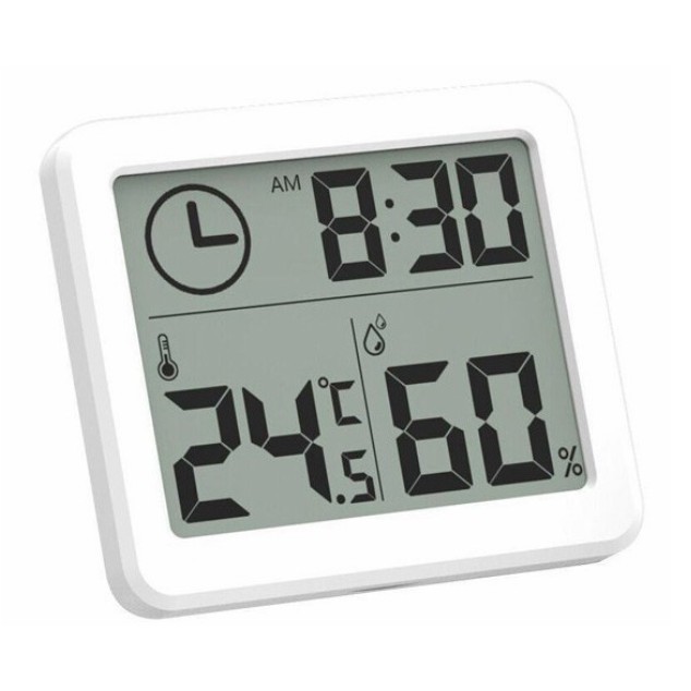 Jam Digital Meja Dinding Thermometer Hygrometer Sensor
