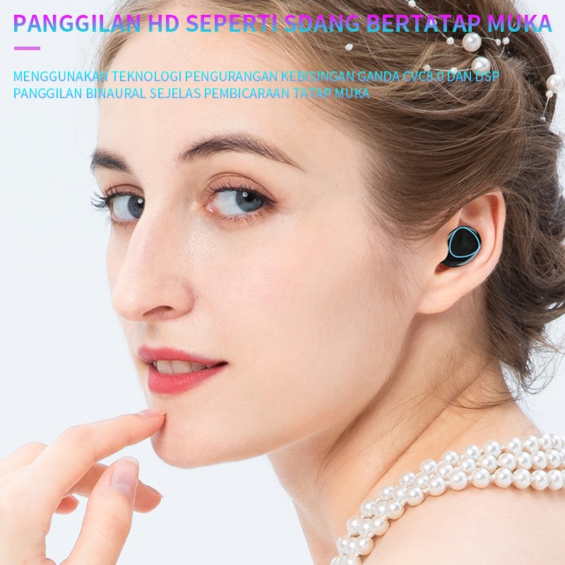 Earphone M10 / F9-5 TWS In-ear Earbuds earpods Headset Bluetooth Wireless 5.0 HIFI Stereo Sound Music earphone Headphone Bluetooth