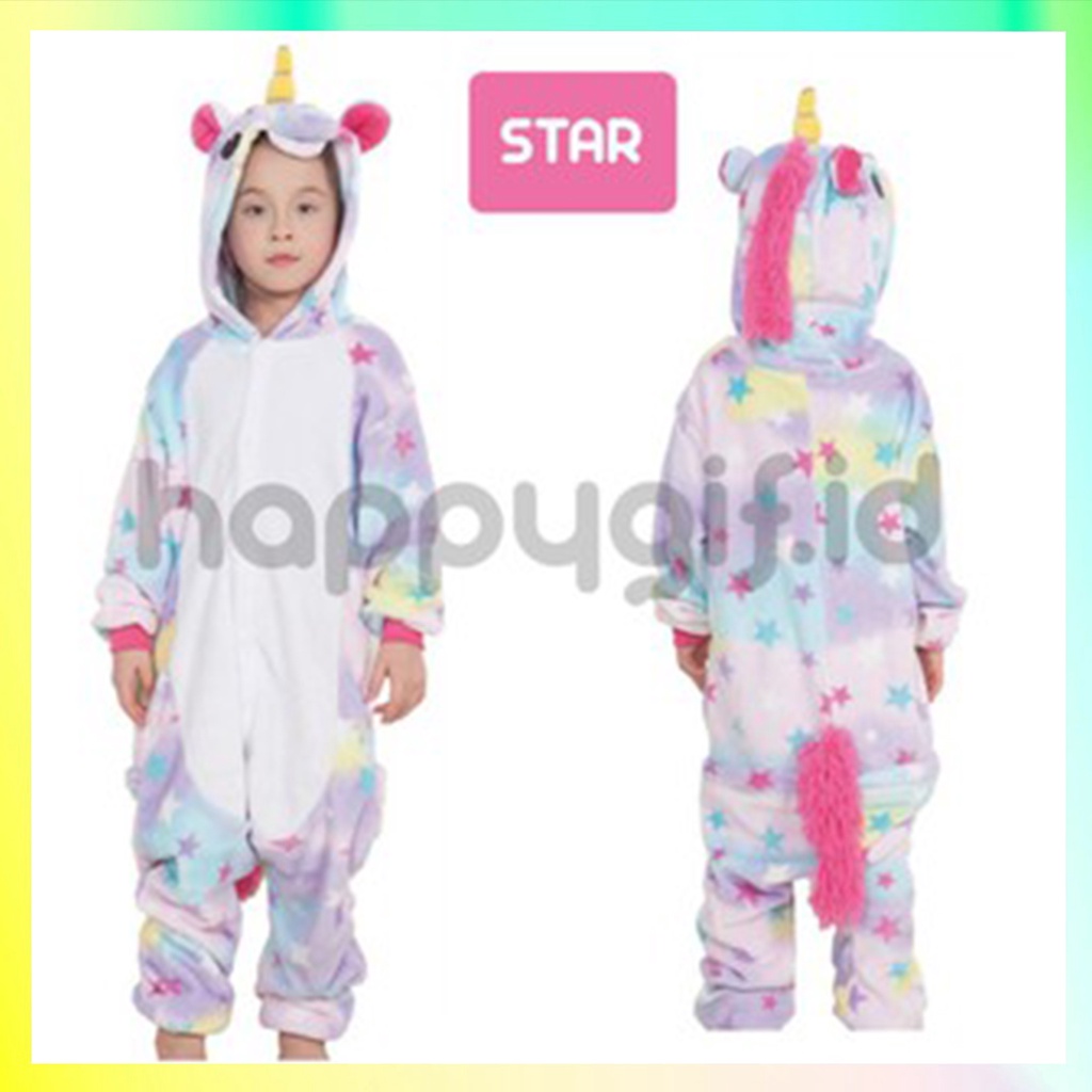 BAJU KOSTUM ONESIE PIYAMA KIGURUMI ANAK KID UNICORN 1