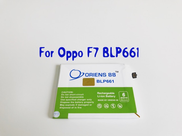 (P) Baterai batre battery Oppo F7 BLP661 double power/IC oriens88