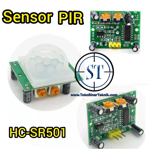 Kit HC-SR501 PCB Biru Sensor Deteksi Manusia Gerak Infrared Motion Detector BB-04