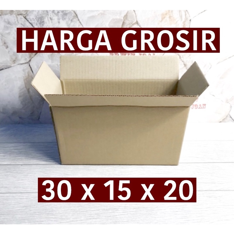 BOX KARDUS PACKING BOX KARTON UKURAN 30x15x20