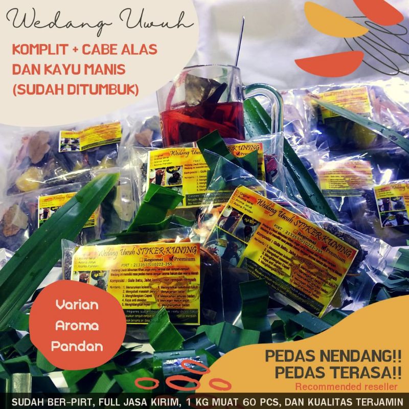 

Wedang uwuh komplit, label menarik unk dijual lagi