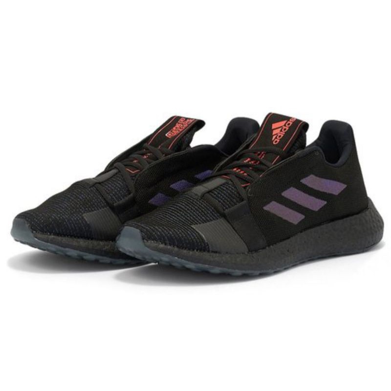 adidas senseboost black violet