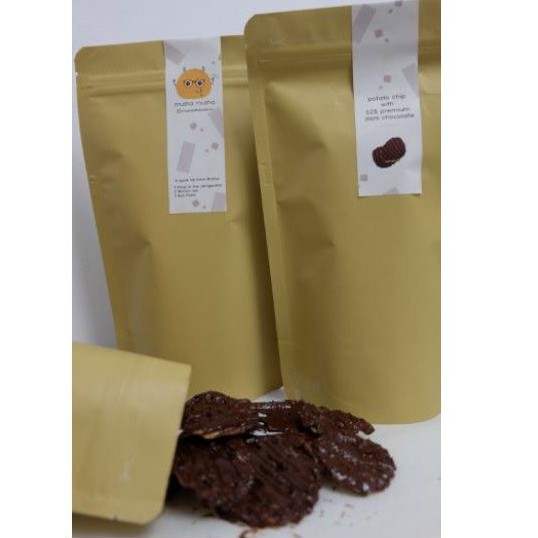 

Musha Dark Chocolate Potato Chips 100g by MushaSnacks.ID