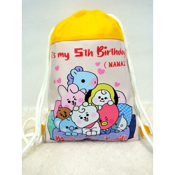 Tas Ultah Ransel Dua kantong Tambah nama dan photo-2