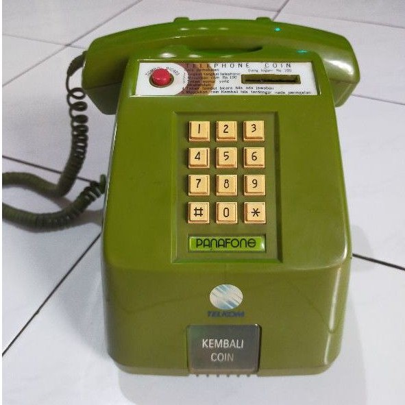 telepon koin jadul vintage antik unik