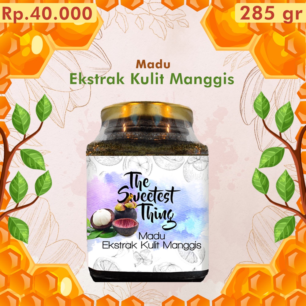

Madu Asli Murni Premium Original 100% Ekstrak Kulit Manggis 285gr - Free Sendok 2 pcs