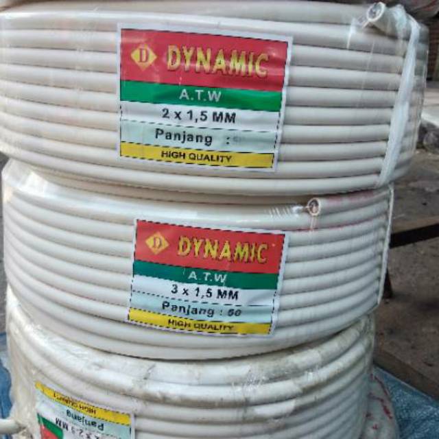 kabel listrik 2x1,5 mm 1rol