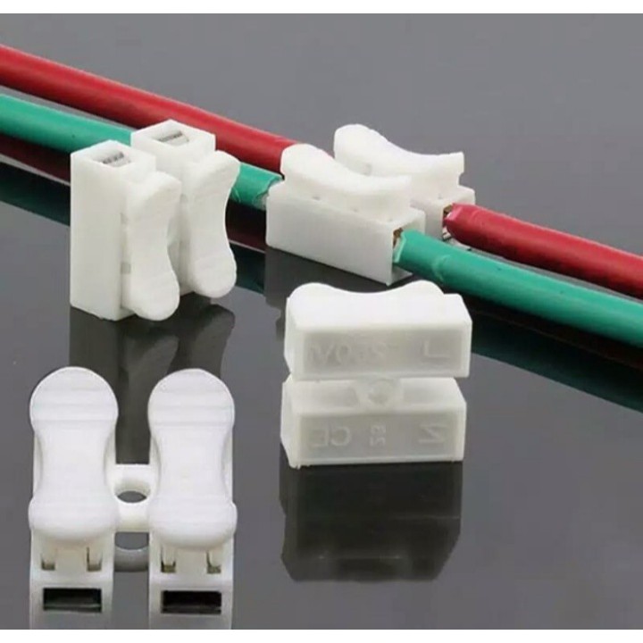 Konektor Kabel Elektrik 2 Pin / Alat Penyambung Kabel Listrik Tanpa Isolatif/Cable Connector