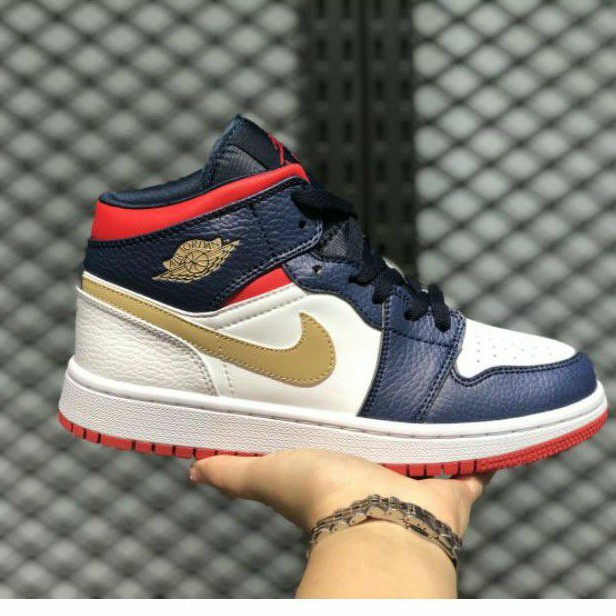 air jordan blue red and white