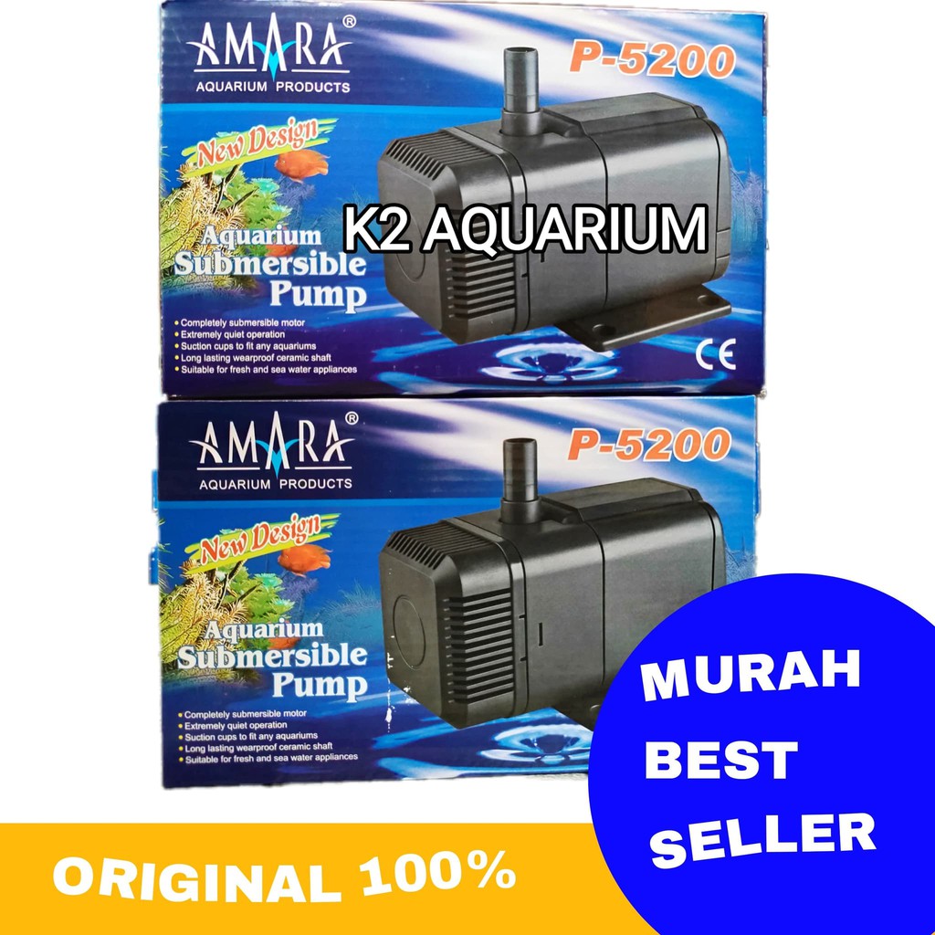 Pompa amara p5200 /pompa aquarium celup kolam/amara 5200