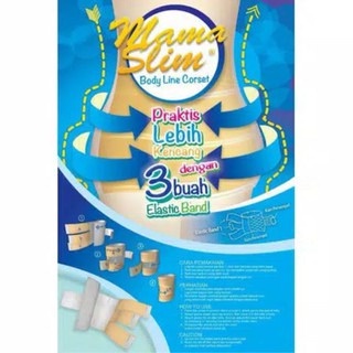 Mamaslim Korset Pasca Melahirkan Mama Slim Body Line Corset Bersalin-MAMSLIM BIRU