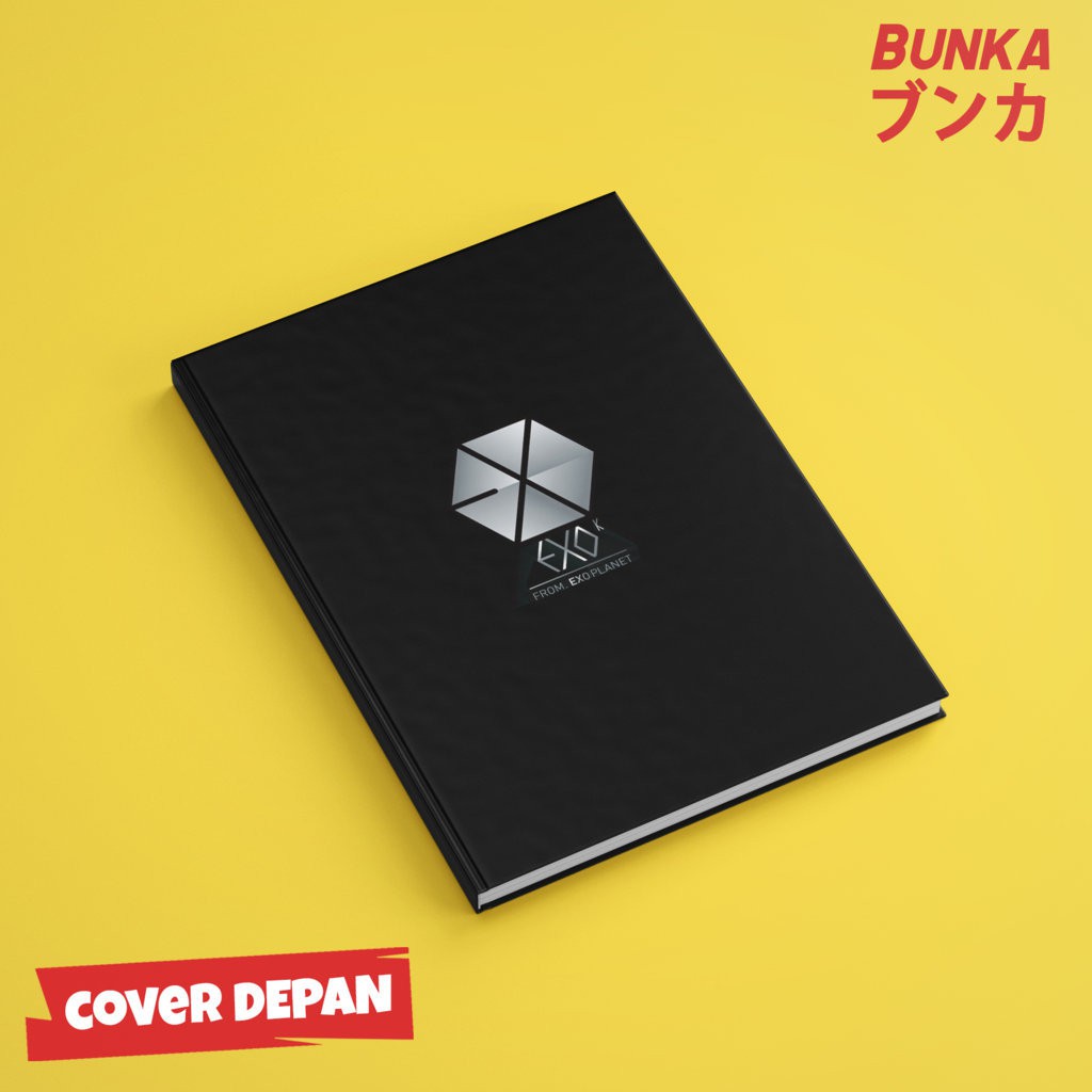 

Terlaris ✨ - Notebook KPOP EXO Logo A Hardcover A5 Buku Tulis Catatan Note Agenda Planner Jurnal3.1.23