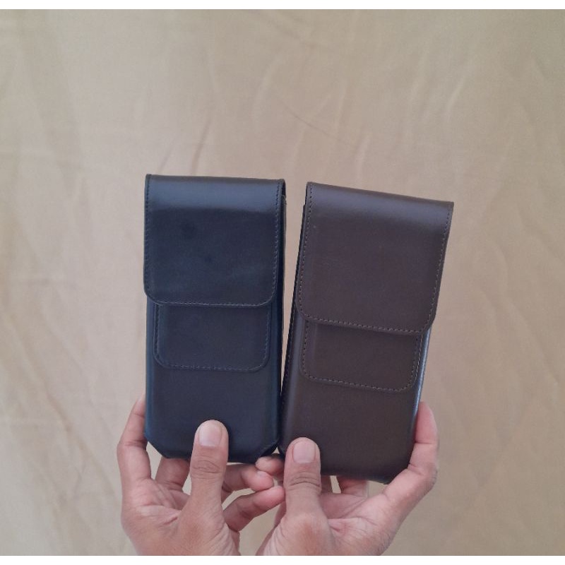 Dompet Hp Pinggang Single Slot Kulit Sapi asli