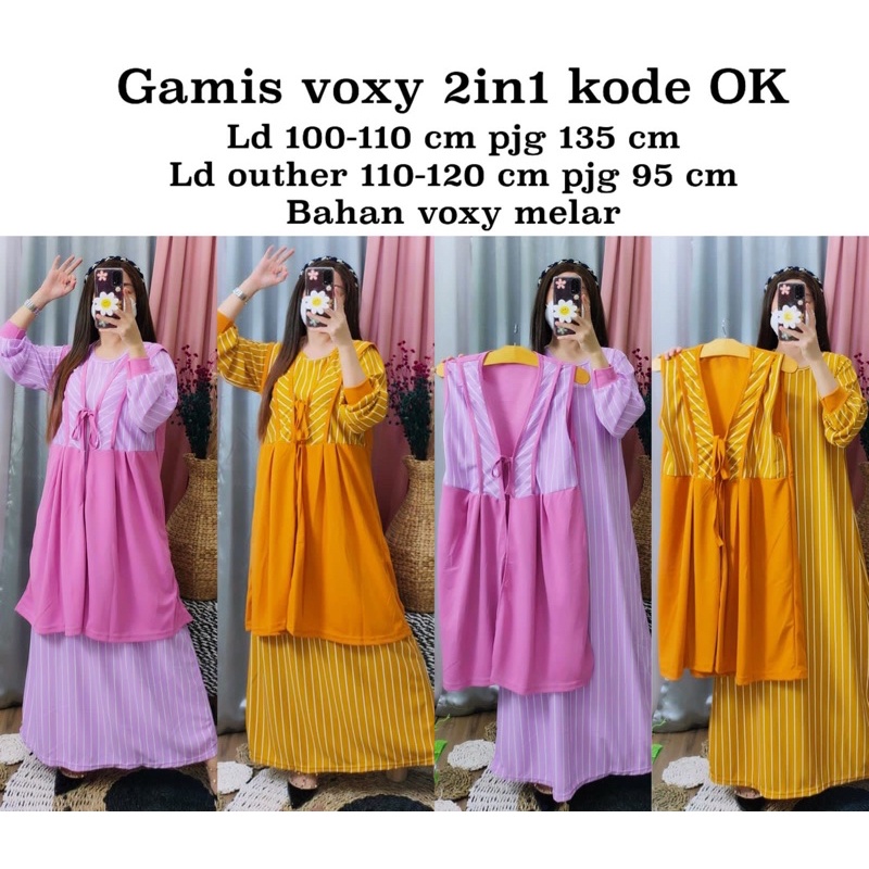 gamis voxy 2 in 1 kode OK