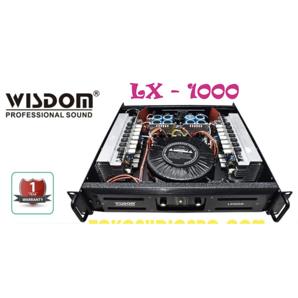 Power Wisdom LX1000 Power Amplifier LX 1000 ORIGINAL