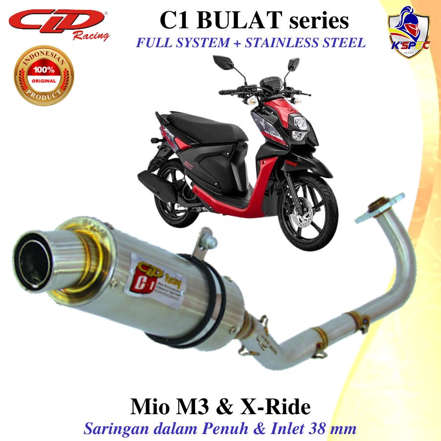 CLD Racing C1 BULAT series MIO M3 & X RIDE Knalpot Fullsystem